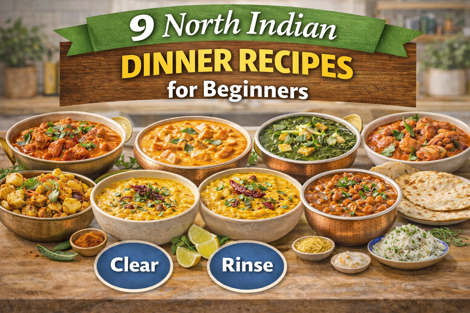 9 North Indian Dinner Recipes for Beginners