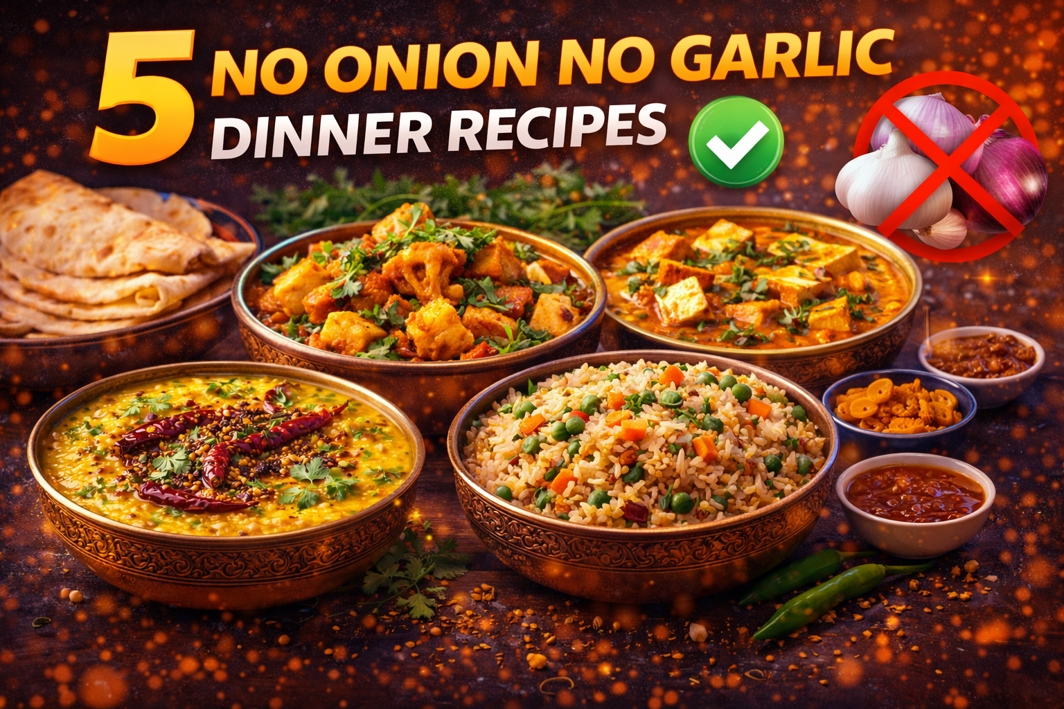 5 No Onion No Garlic Dinner Recipes
