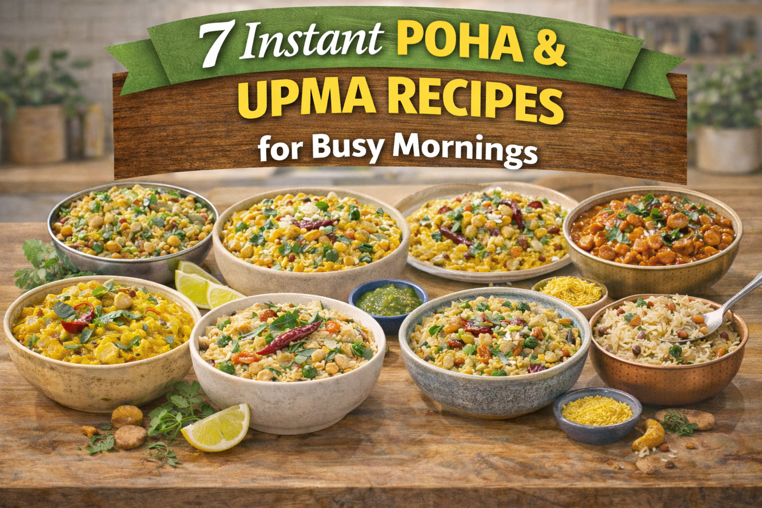 7 Instant Poha & Upma Recipes for Busy Mornings