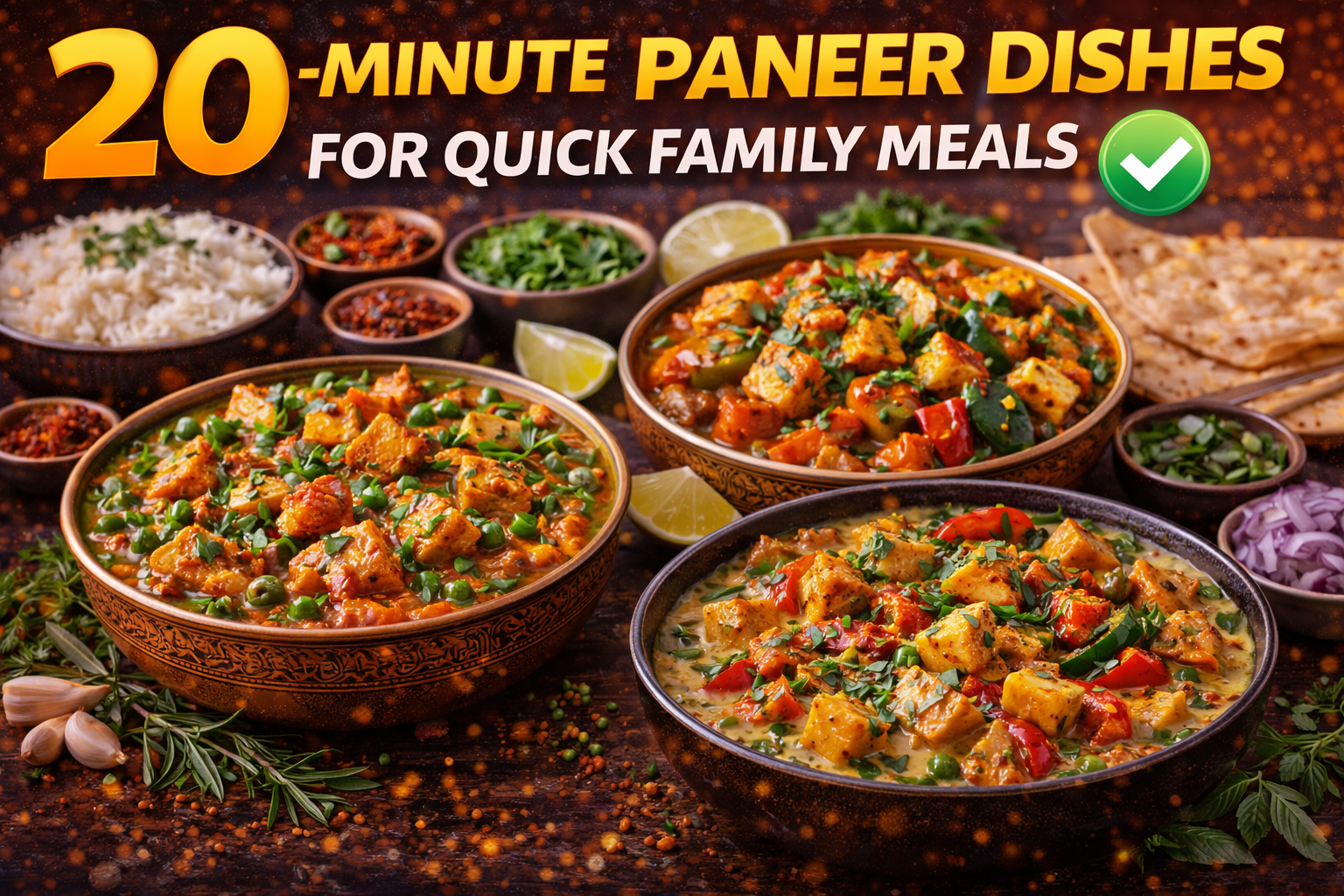 20-Minute Paneer Dishes for Quick Family Meals