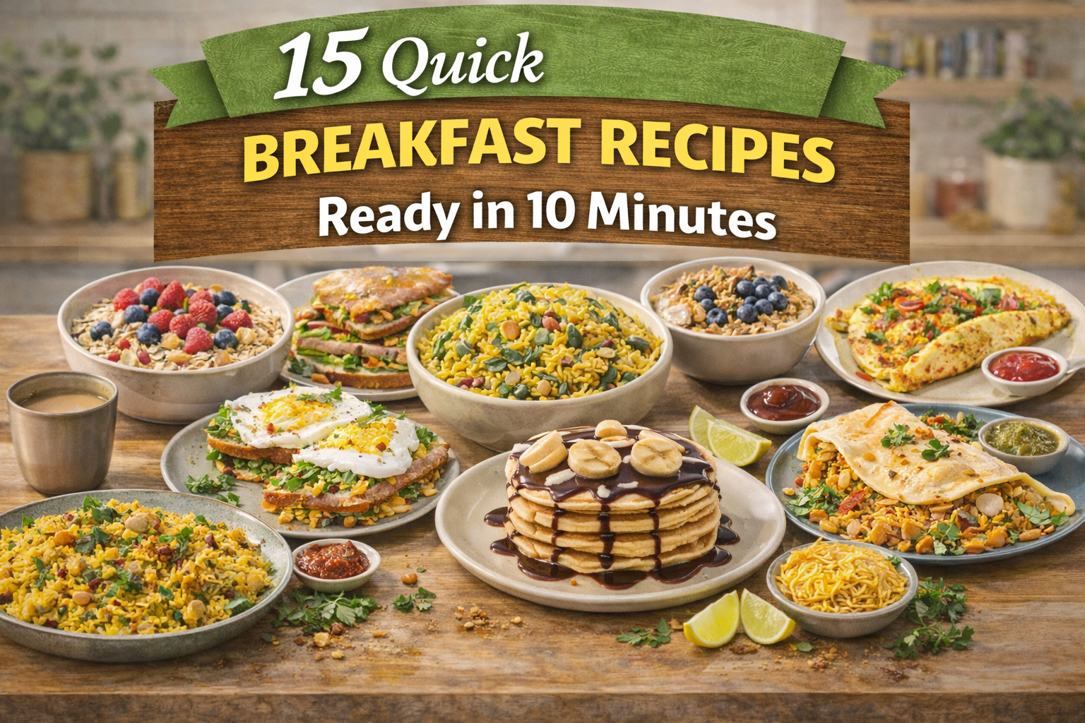 15 Quick Breakfast Recipes Ready in 10 Minutes