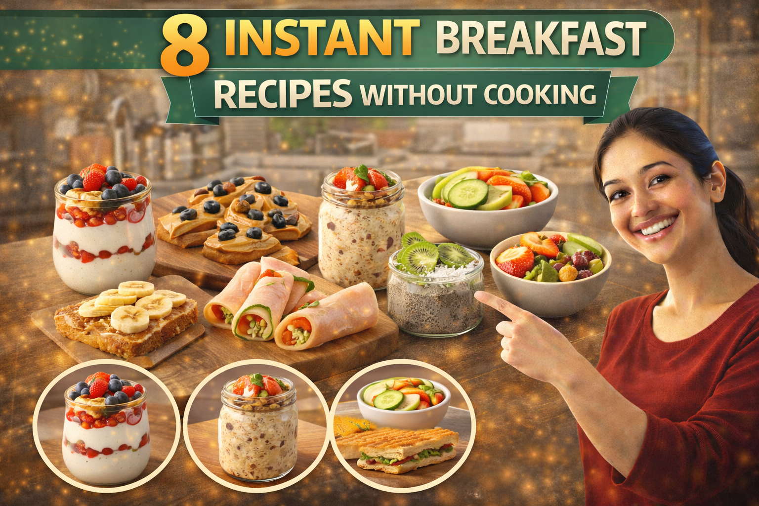 8 Instant Breakfast Recipes Without Cooking