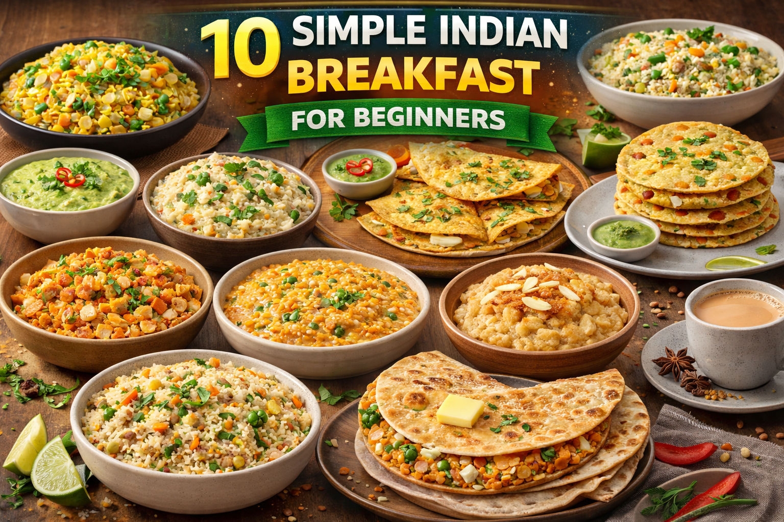 10 Simple Indian Breakfast Recipes for Beginners