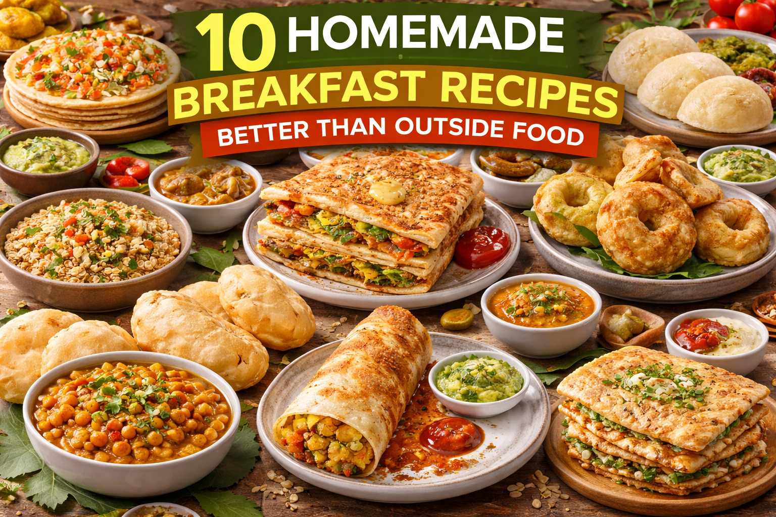 10 Homemade Breakfast Recipes Better Than Outside Food