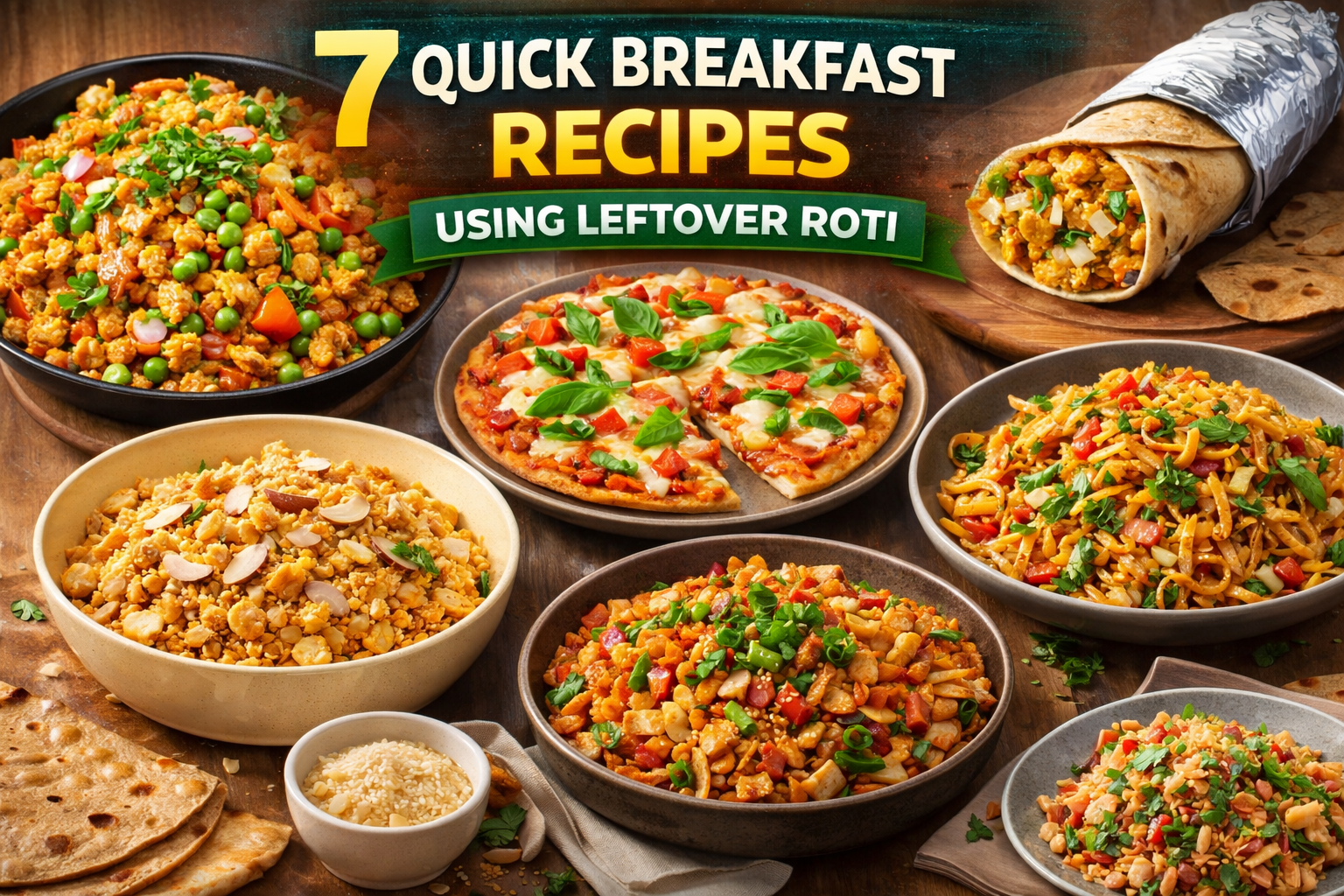 7 Quick Breakfast Recipes Using Leftover Roti