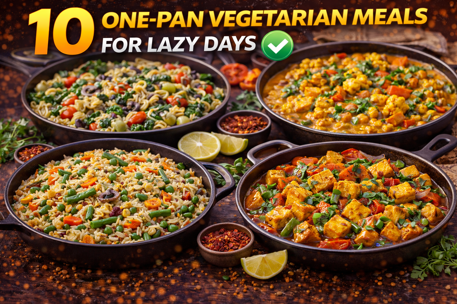 10 One-Pan Vegetarian Meals for Lazy Days