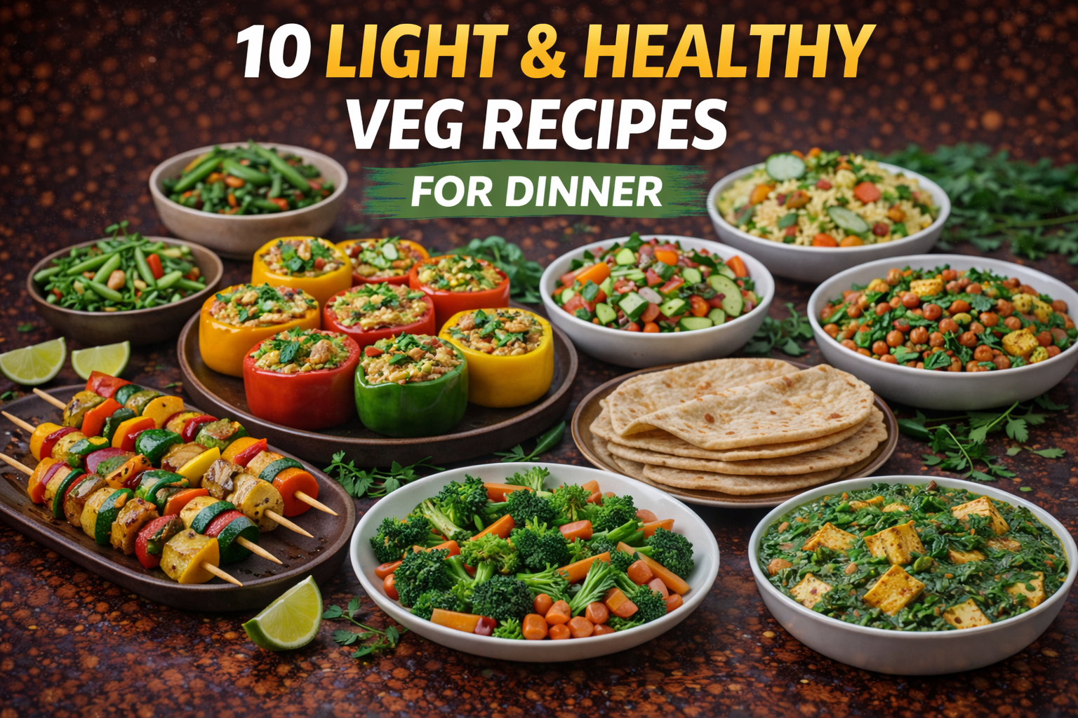 10 Light & Healthy Veg Recipes for Dinner
