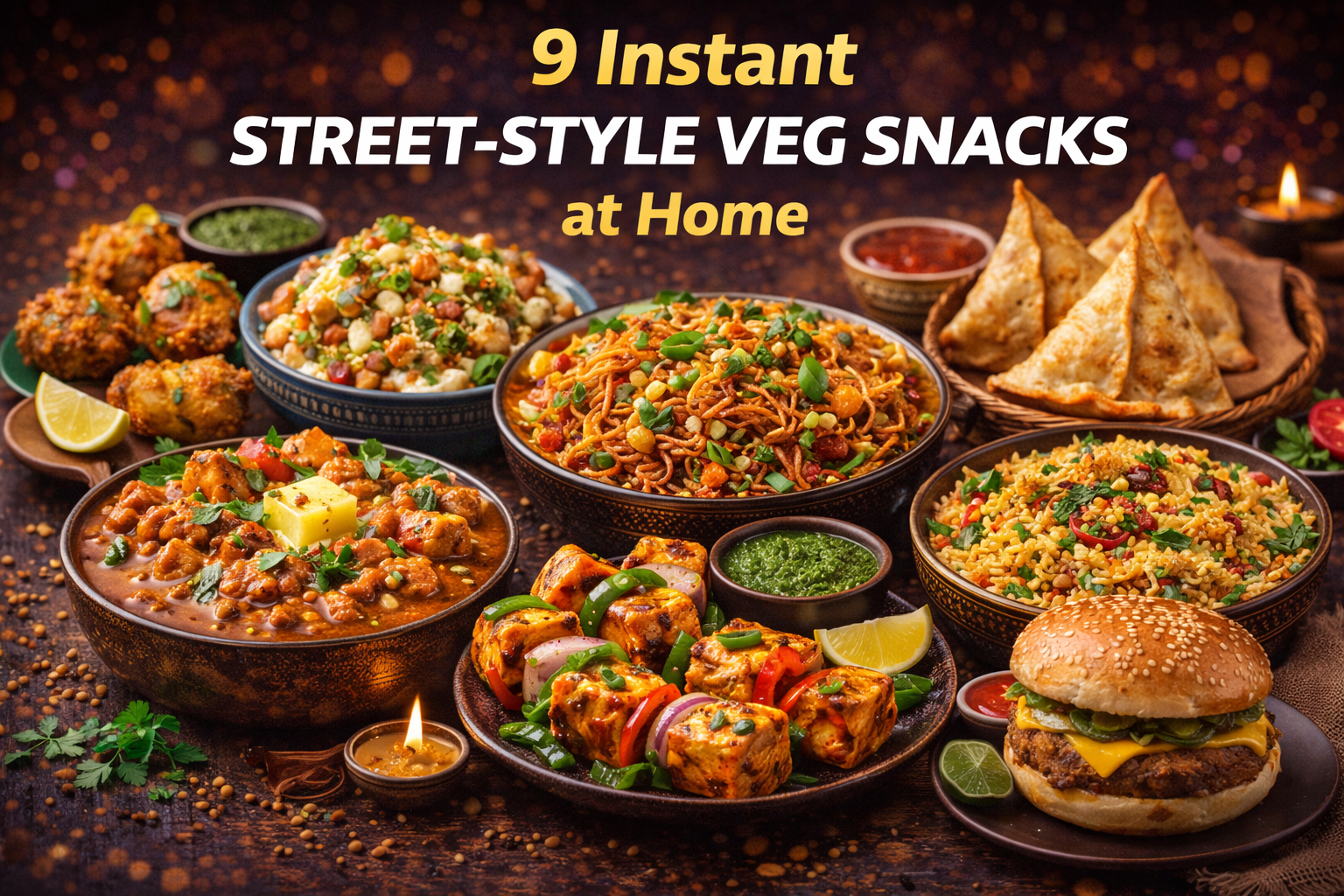 9 Instant Street-Style Veg Snacks at Home
