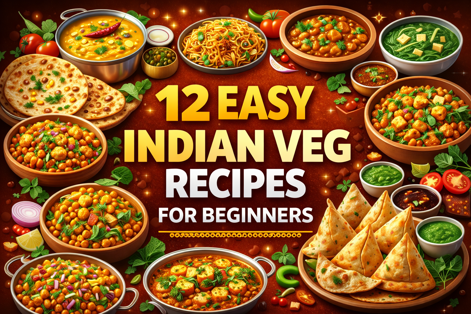 12 Easy Indian Veg Recipes for Beginners