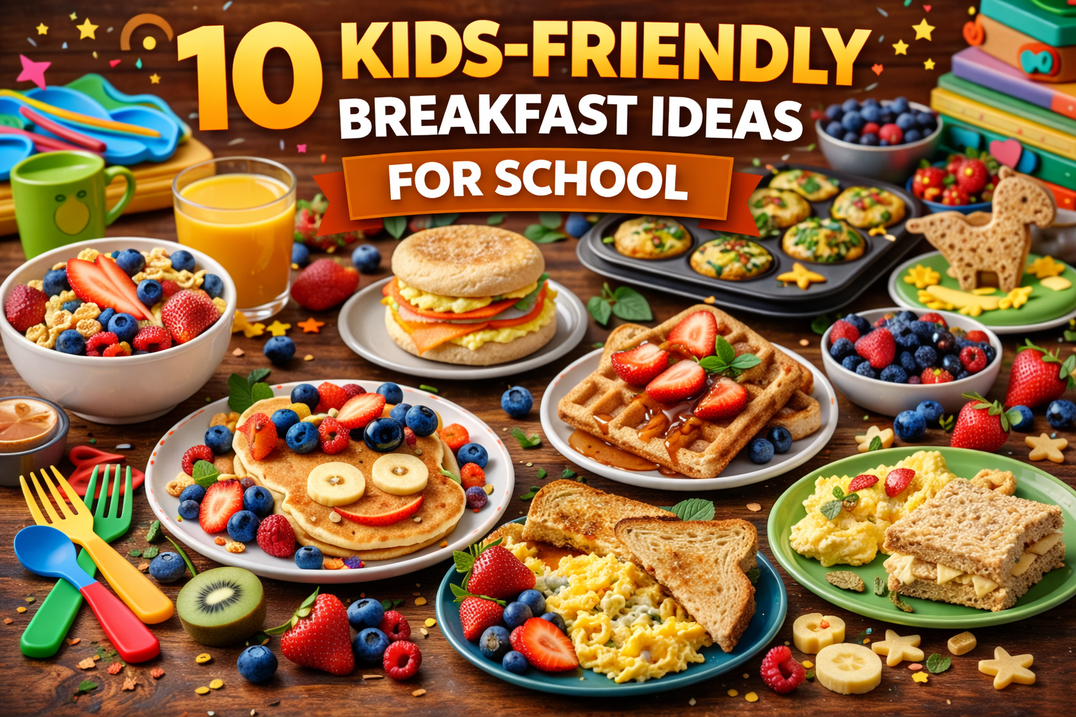 10 Kids-Friendly Breakfast Ideas for School