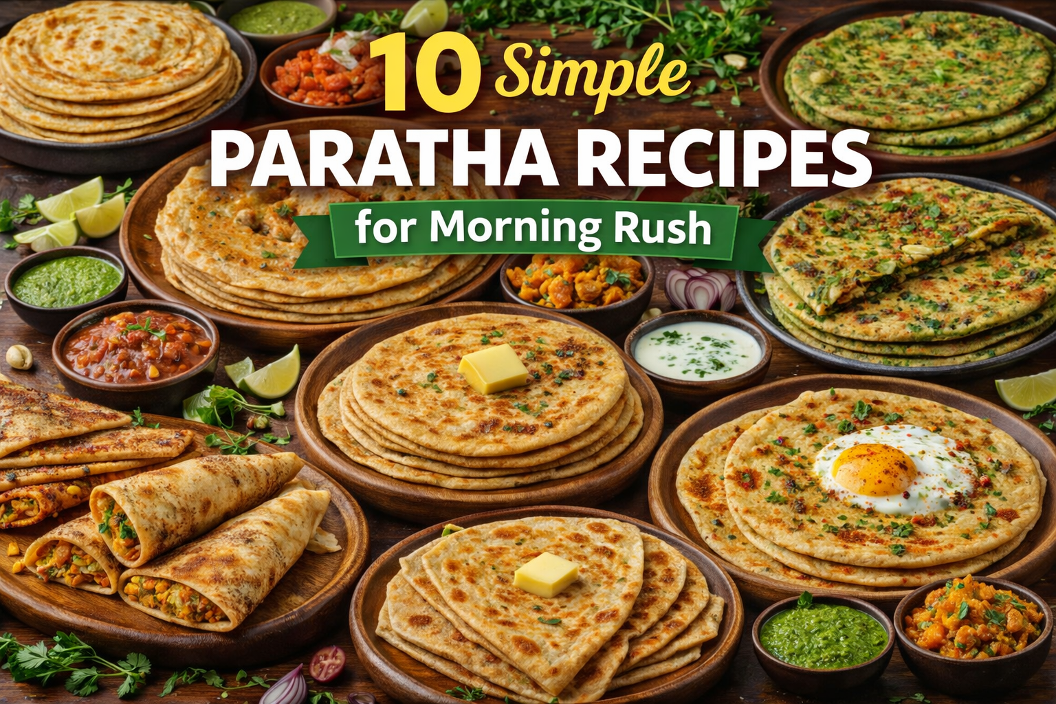10 Simple Paratha Recipes for Morning Rush