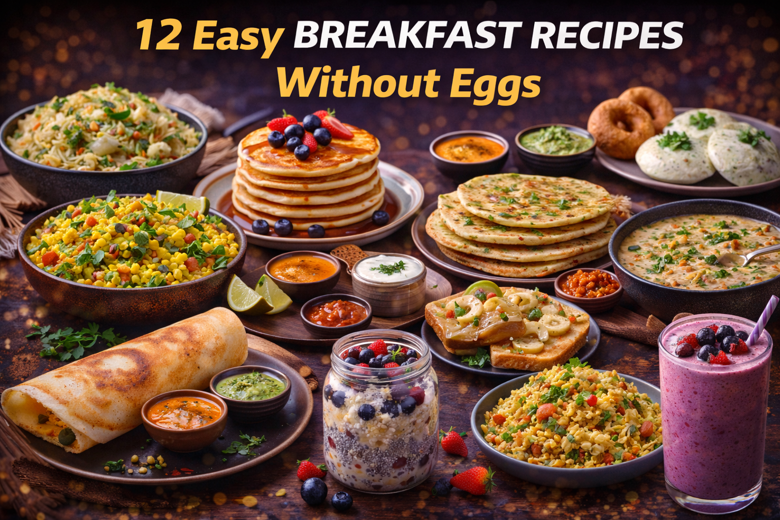 12 Easy Breakfast Recipes Without Eggs