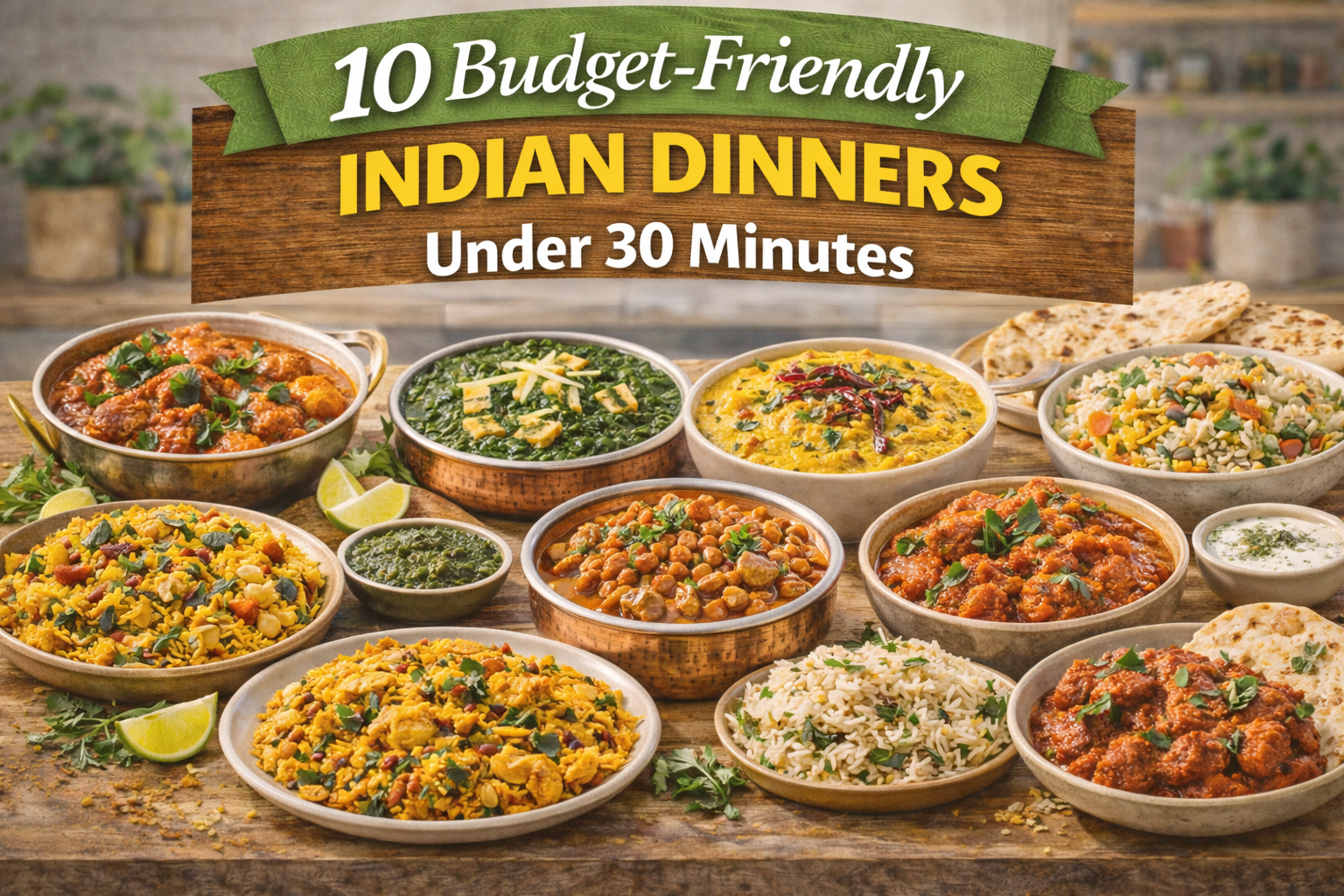 10 Budget-Friendly Indian Dinners Under 30 Minutes
